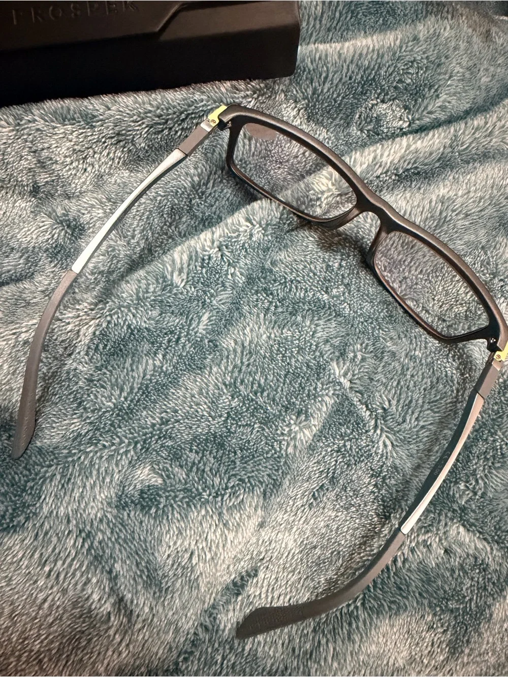 Prospek Black Blue Light Blocking Reading Glasses +3.00